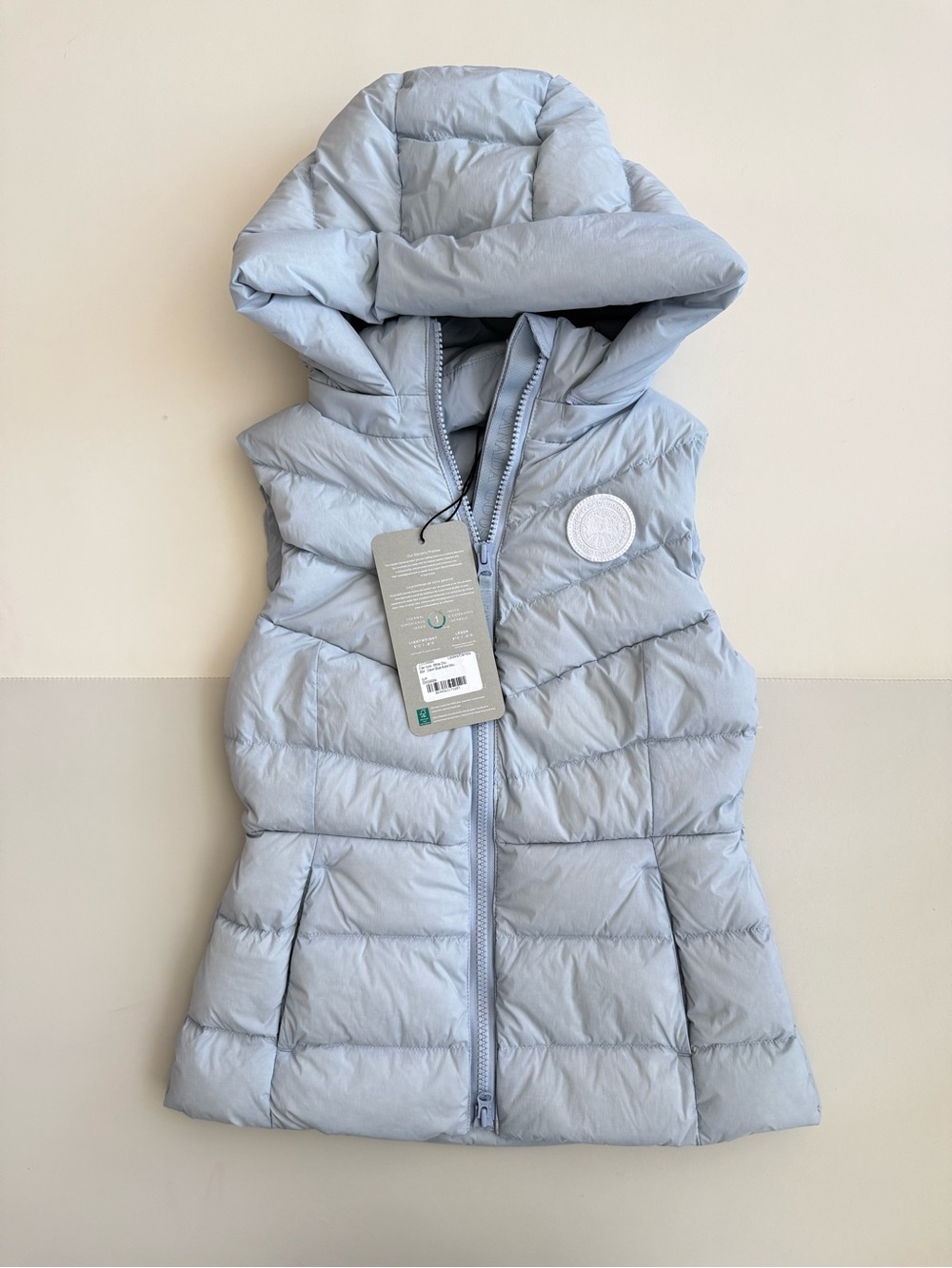 Canada Goose Dawn Blue Clair Vest with Hood